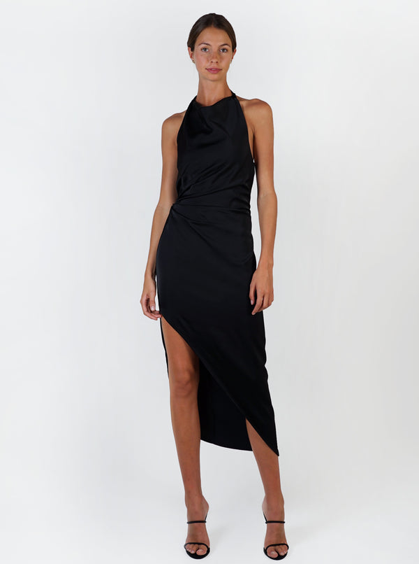 Ethereal Multi-Tie Dress - Black