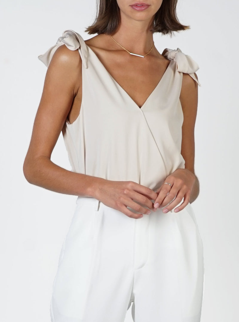 Double Knot Bodysuit- Nude