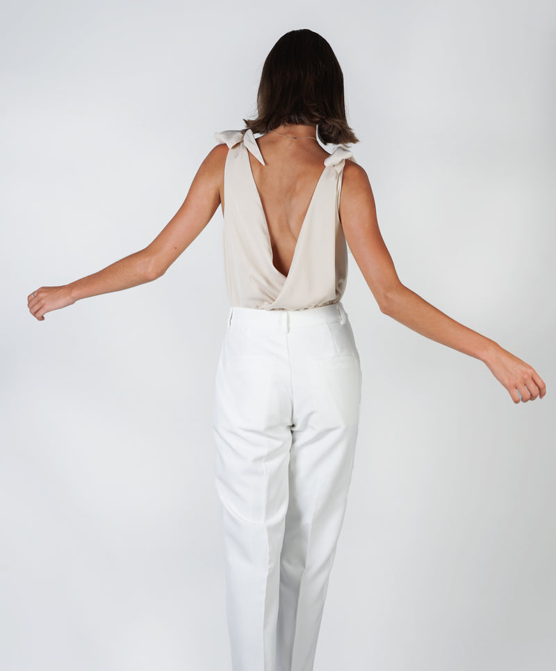 Double Knot Bodysuit- Nude