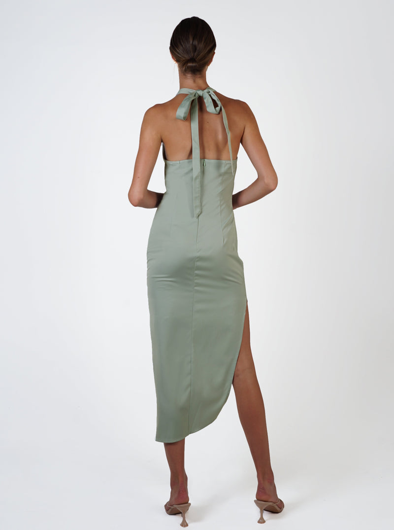 Ethereal Multi-Tie Dress - Sage