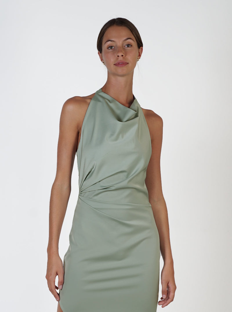 Ethereal Multi-Tie Dress - Sage