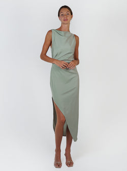 Ethereal Multi-Tie Dress - Sage